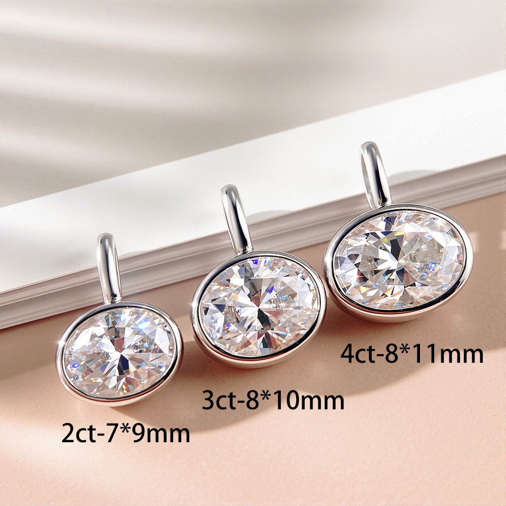 Collana OEVAS con Moissanite T - Bezels Set Pendant recensione e prezzo