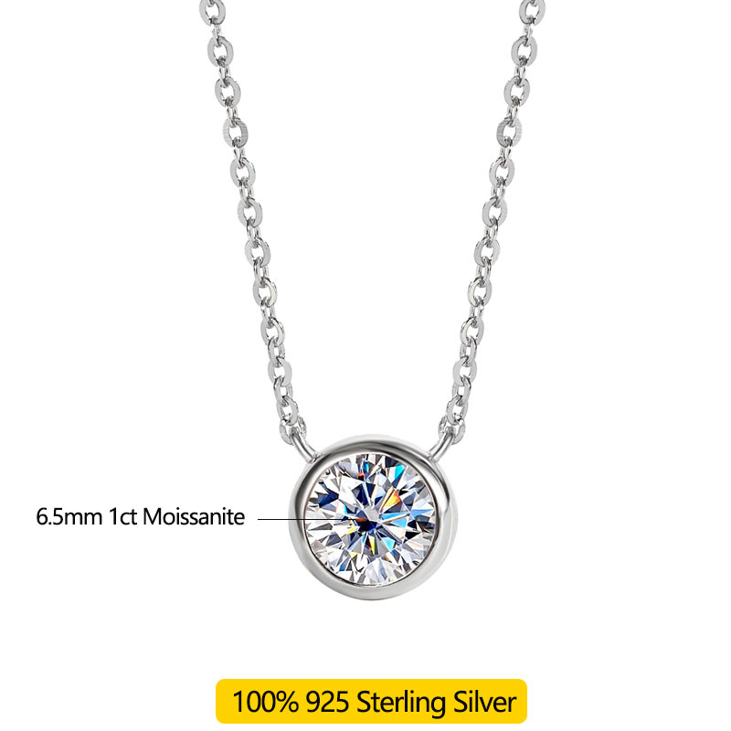 Collana LinkerLove con Moissan - Bezels Set Pendant recensione e prezzo